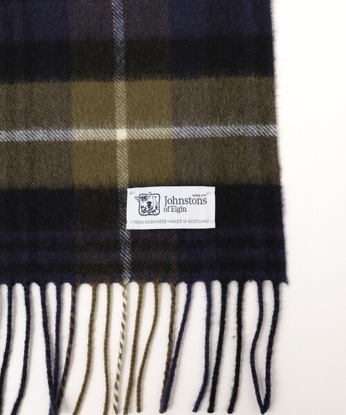 Johnstons of Elgin × BEAMS F &frasl; 別注 カシミヤ タータンチェック