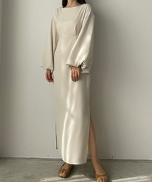 Louere | パフスリーブIラインワンピース(ワンピース)