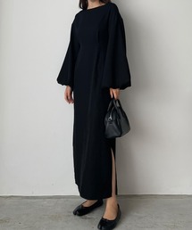 Louere（ルエレ）の「パフスリーブIラインワンピース（ワンピース）」