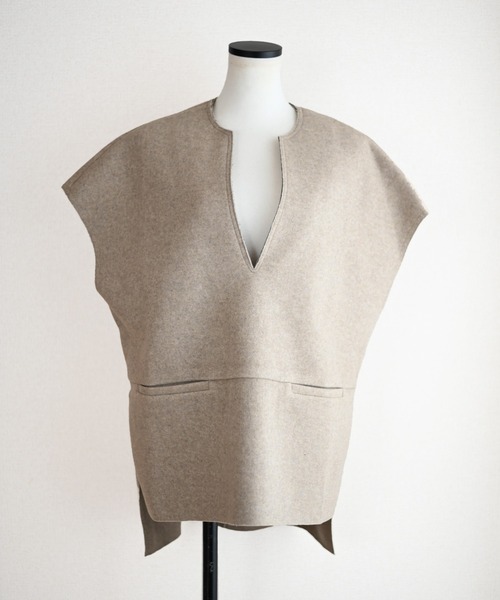 Marient(マリエント)の「ウールベストジレ(ベスト・レディース・ブラック/ベージュ/グレー・FREE)」の21枚目の写真