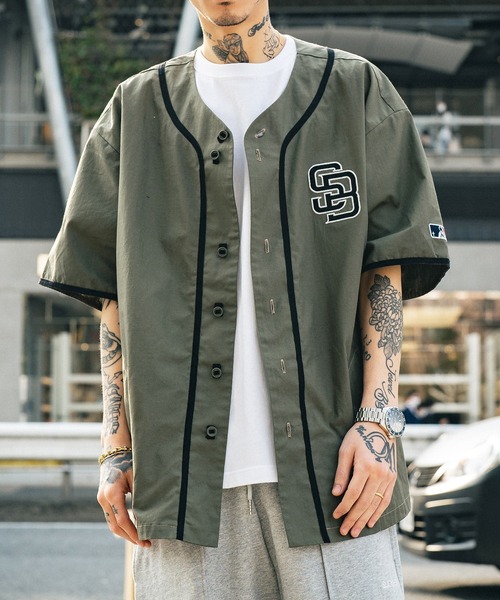 Subciety(サブサエティ)の「MILITARY BB SHIRT(シャツ/ブラウス・メンズ・カーキ/ブラック・MEDIUM/LARGE/X-LARGE/SMALL)」の2枚目の写真