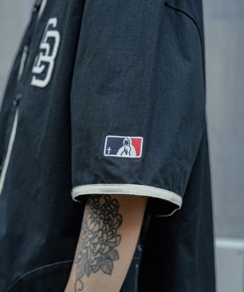 Subciety(サブサエティ)の「MILITARY BB SHIRT(シャツ/ブラウス・メンズ・カーキ/ブラック・MEDIUM/LARGE/X-LARGE/SMALL)」の9枚目の写真