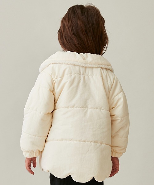 petit main（プティマイン）の「【リンク】スカラップ中綿ジャケット