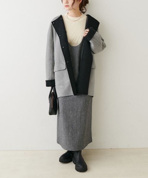PUAL CE CIN（ピュアルセシン）の「リバーシブル リバーミドルコート