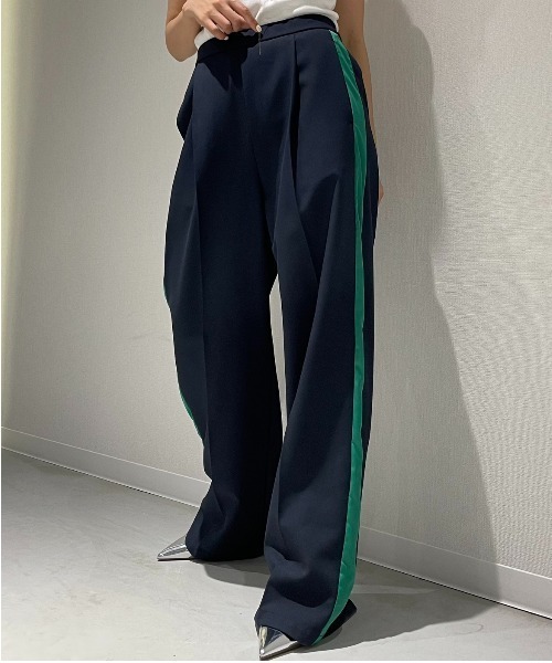 AIC.（エーアイシー）の「再入荷 サイドラインスラックスパンツ（スラックス・レディース・モカ/グレー/カーキ/チャコールグレー/ブラック/ダークグレー/ネイビー/ダークグリーン/その他1・FREE）」の22枚目の写真