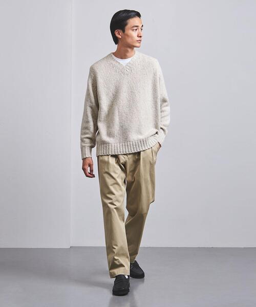 UNITED ARROWS（ユナイテッドアローズ）の「ネップ Vネック/セーター（ニット/セーター・メンズ・ライトグレー/ベージュ・L/M/S）」の3枚目の写真