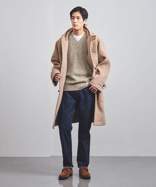 UNITED ARROWS（ユナイテッドアローズ）の「ネップ Vネック/セーター（ニット/セーター・メンズ・ライトグレー/ベージュ・L/M/S）」の7枚目の写真