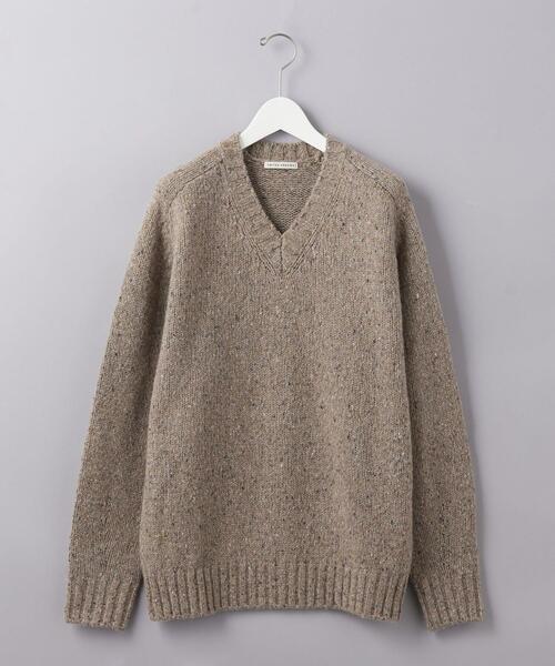 UNITED ARROWS（ユナイテッドアローズ）の「ネップ Vネック/セーター（ニット/セーター・メンズ・ライトグレー/ベージュ・L/M/S）」の19枚目の写真