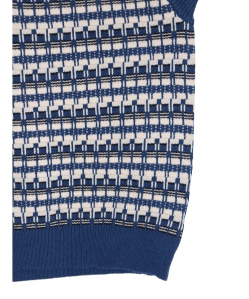 AMAIL(アマイル)の「Femi check vest(ベスト・レディース・ピンク/ネイビー・FREE)」の12枚目の写真