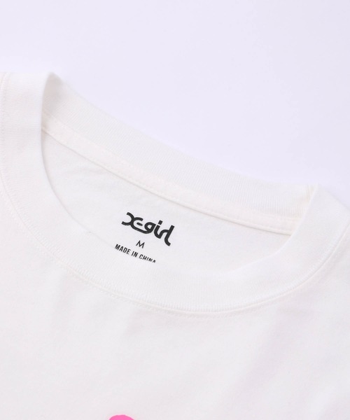 X-girl（エックスガール）の「MUSHROOM L/S TEE（Tシャツ/カットソー・レディース・ブラック/ホワイト・L/S/XL/M）」の5枚目の写真