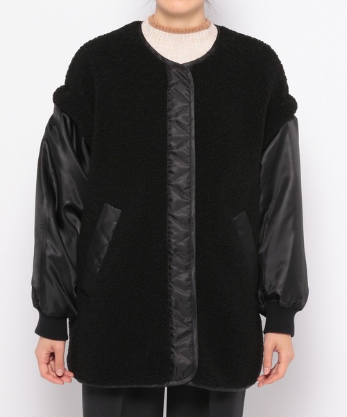 LOWRYS FARM（ローリーズファーム）の「２ＷＡＹボアブルゾン　171533（ブルゾン・レディース・ブラック/アイボリー/グリーン・FREE）」の19枚目の写真