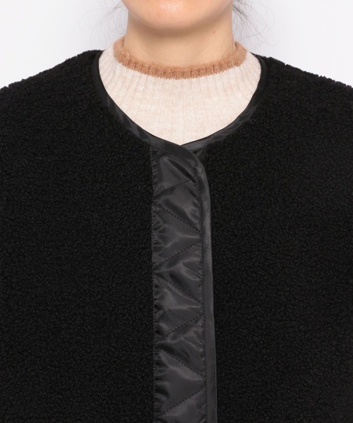 LOWRYS FARM（ローリーズファーム）の「２ＷＡＹボアブルゾン　171533（ブルゾン・レディース・ブラック/アイボリー/グリーン・FREE）」の22枚目の写真