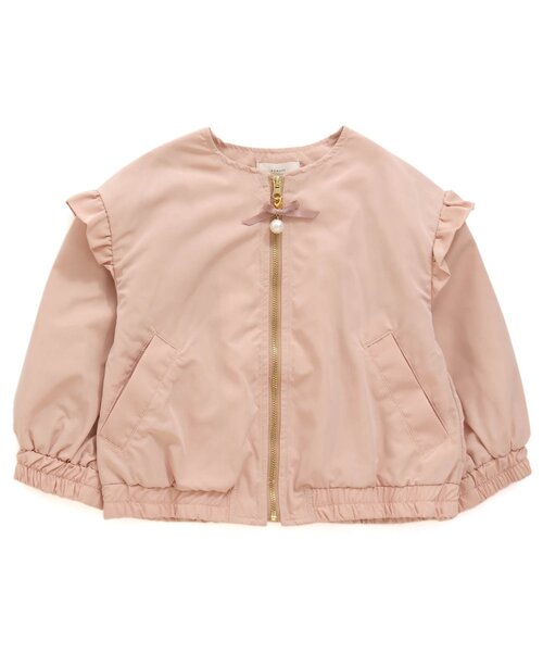 Seraph（セラフ）の「ジップブルゾン（ブルゾン・キッズ・ミント/ベージュ/アイボリー・80/90/95/100/110/120/130/140）」の3枚目の写真