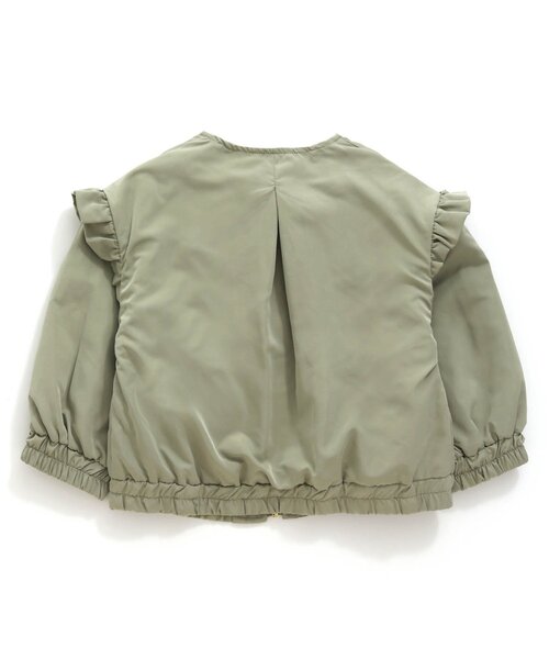 Seraph（セラフ）の「ジップブルゾン（ブルゾン・キッズ・ミント/ベージュ/アイボリー・80/90/95/100/110/120/130/140）」の8枚目の写真