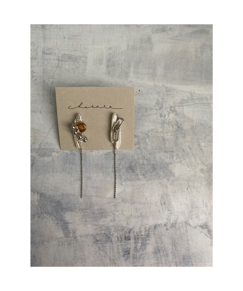 tone（トーン）の「【Chesara】スティックパールイヤリング(MA)（イヤリング・レディース・ホワイト・FREE）」の4枚目の写真