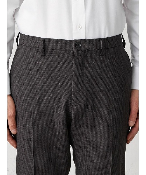 Perfect Suit FActory（パーフェクトスーツファクトリー）の「リントラ加工スラックス　千鳥　グレー/ネイビー（スラックス・メンズ・チャコールグレー/ネイビー・91/85/79/88/82/76/94/73）」の10枚目の写真
