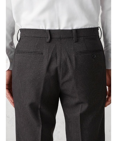 Perfect Suit FActory（パーフェクトスーツファクトリー）の「リントラ加工スラックス　千鳥　グレー/ネイビー（スラックス・メンズ・チャコールグレー/ネイビー・91/85/79/88/82/76/94/73）」の14枚目の写真