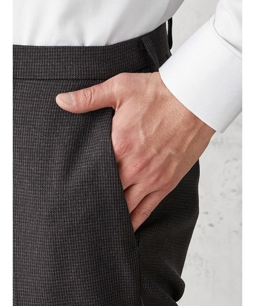 Perfect Suit FActory（パーフェクトスーツファクトリー）の「リントラ加工スラックス　千鳥　グレー/ネイビー（スラックス・メンズ・チャコールグレー/ネイビー・91/85/79/88/82/76/94/73）」の11枚目の写真