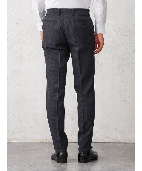 Perfect Suit FActory（パーフェクトスーツファクトリー）の「リントラ加工スラックス　千鳥　グレー/ネイビー（スラックス・メンズ・チャコールグレー/ネイビー・91/85/79/88/82/76/94/73）」の19枚目の写真
