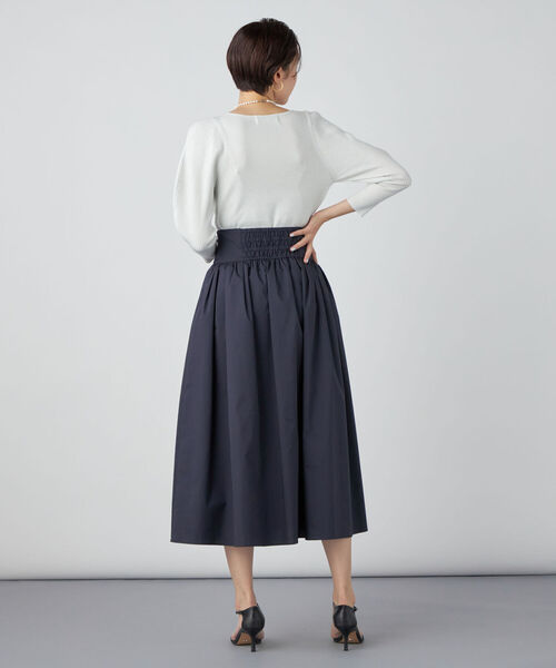 NOLLEY’S Sophi（ノーリーズソフィ）の「《手洗い可能》リブパワショルVネックプルオーバーニット（ニット/セーター・レディース・ベビーピンク/シルバー/オフホワイト/イエロー・38）」の16枚目の写真