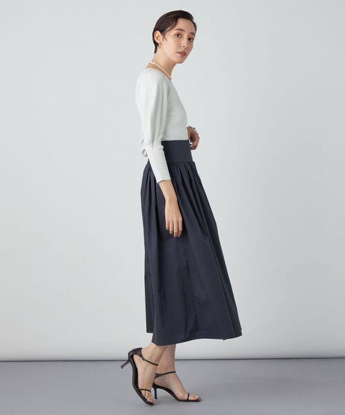 NOLLEY’S Sophi（ノーリーズソフィ）の「《手洗い可能》リブパワショルVネックプルオーバーニット（ニット/セーター・レディース・ベビーピンク/シルバー/オフホワイト/イエロー・38）」の18枚目の写真