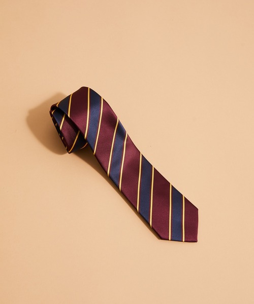 JUNRED(ジュンレッド)の「レジメンタルネクタイ(ネクタイ・メンズ・ダークブラウン/ワイン/ブラウン/カーキ/ベージュ/ネイビー・FREE)」の6枚目の写真