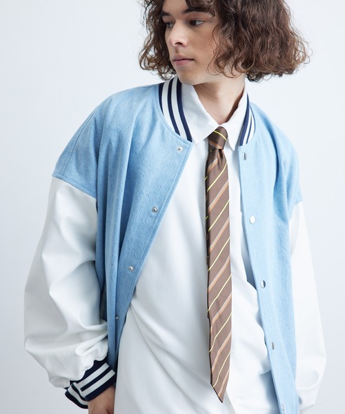 JUNRED(ジュンレッド)の「レジメンタルネクタイ(ネクタイ・メンズ・ダークブラウン/ワイン/ブラウン/カーキ/ベージュ/ネイビー・FREE)」の7枚目の写真