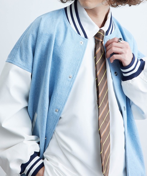 JUNRED(ジュンレッド)の「レジメンタルネクタイ(ネクタイ・メンズ・ダークブラウン/ワイン/ブラウン/カーキ/ベージュ/ネイビー・FREE)」の8枚目の写真