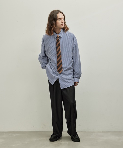 JUNRED(ジュンレッド)の「レジメンタルネクタイ(ネクタイ・メンズ・ダークブラウン/ワイン/ブラウン/カーキ/ベージュ/ネイビー・FREE)」の19枚目の写真