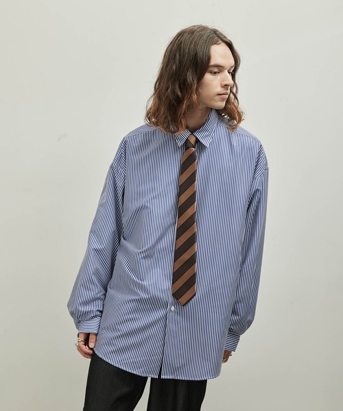 JUNRED(ジュンレッド)の「レジメンタルネクタイ(ネクタイ・メンズ・ダークブラウン/ワイン/ブラウン/カーキ/ベージュ/ネイビー・FREE)」の20枚目の写真