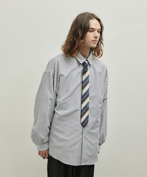 JUNRED(ジュンレッド)の「レジメンタルネクタイ(ネクタイ・メンズ・ダークブラウン/ワイン/ブラウン/カーキ/ベージュ/ネイビー・FREE)」の22枚目の写真