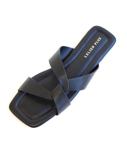 AmiAmi（アミアミ）の「スクエアトゥツイストサンダル/フラットヒール（サンダル・レディース・グレイッシュベージュ/ブラック/アイボリー/キャメル/ゴールド/ブラウン/レッド/ガンメタ・LL/S/M/L）」の21枚目の写真