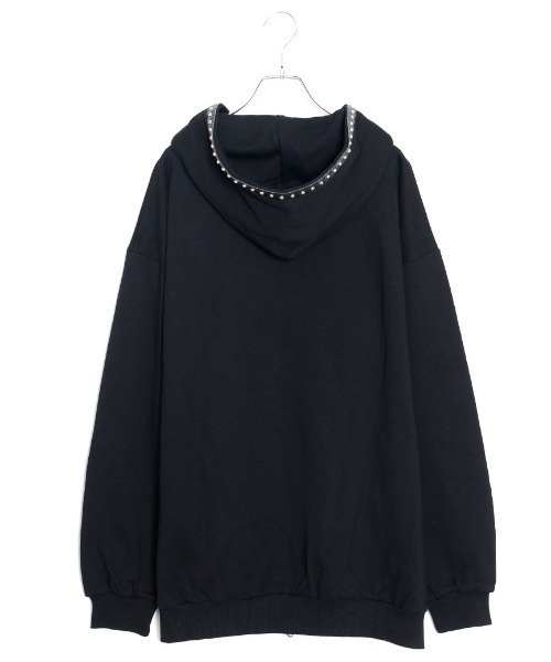 CIVARIZE（シヴァーライズ）の「『CIVARIZE/シヴァーライズ』スタッズテープスカルジップパーカー（パーカー・メンズ・ブラック/グレー・FREE）」の14枚目の写真