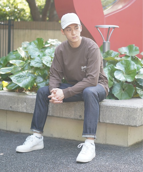 BANKS（バンクス）の「DESIGN TEE/BANKS(バンクス)長袖ロンT（Tシャツ/カットソー・メンズ・ブラウン/ピンク/オートミール・SMALL/X-LARGE/MEDIUM/LARGE）」の6枚目の写真