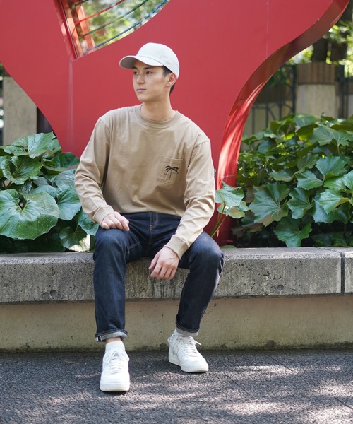 BANKS（バンクス）の「DESIGN TEE/BANKS(バンクス)長袖ロンT（Tシャツ/カットソー・メンズ・ブラウン/ピンク/オートミール・SMALL/X-LARGE/MEDIUM/LARGE）」の13枚目の写真