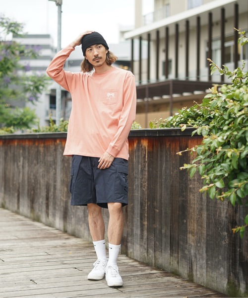 BANKS（バンクス）の「DESIGN TEE/BANKS(バンクス)長袖ロンT（Tシャツ/カットソー・メンズ・ブラウン/ピンク/オートミール・SMALL/X-LARGE/MEDIUM/LARGE）」の20枚目の写真