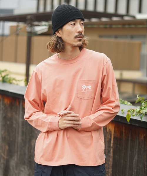 BANKS（バンクス）の「DESIGN TEE/BANKS(バンクス)長袖ロンT（Tシャツ/カットソー・メンズ・ブラウン/ピンク/オートミール・SMALL/X-LARGE/MEDIUM/LARGE）」の21枚目の写真