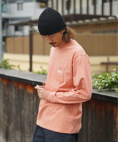 BANKS（バンクス）の「DESIGN TEE/BANKS(バンクス)長袖ロンT（Tシャツ/カットソー・メンズ・ブラウン/ピンク/オートミール・SMALL/X-LARGE/MEDIUM/LARGE）」の22枚目の写真