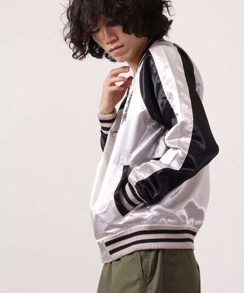 ACE(エース)の「ACE 虎柄 龍柄 刺繍スカジャン(スカジャン・メンズ・レッド/シルバー/ブラック/ブラック系その他・LL/L/M)」の19枚目の写真