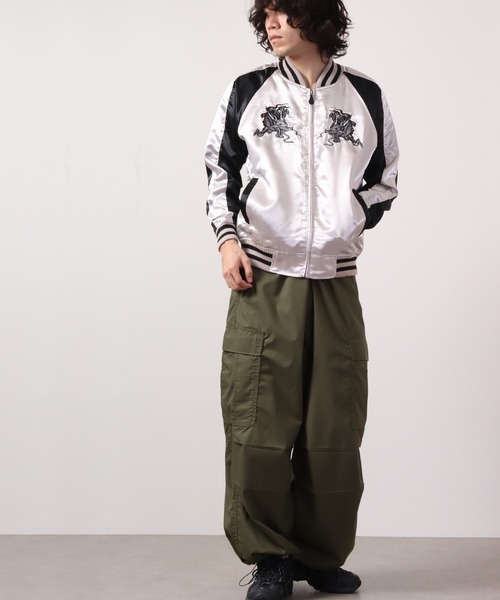 ACE(エース)の「ACE 虎柄 龍柄 刺繍スカジャン(スカジャン・メンズ・レッド/シルバー/ブラック/ブラック系その他・LL/L/M)」の21枚目の写真