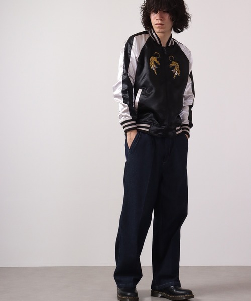 ACE(エース)の「ACE 虎柄 龍柄 刺繍スカジャン(スカジャン・メンズ・レッド/シルバー/ブラック/ブラック系その他・LL/L/M)」の8枚目の写真