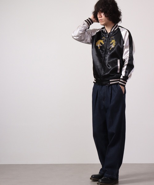 ACE(エース)の「ACE 虎柄 龍柄 刺繍スカジャン(スカジャン・メンズ・レッド/シルバー/ブラック/ブラック系その他・LL/L/M)」の7枚目の写真