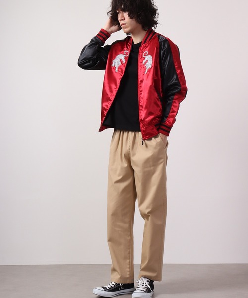 ACE(エース)の「ACE 虎柄 龍柄 刺繍スカジャン(スカジャン・メンズ・レッド/シルバー/ブラック/ブラック系その他・LL/L/M)」の17枚目の写真