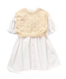 Seraph | ベスト付きワンピース(シャツワンピース)