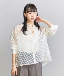 MARMARI | ＜MARMARI＞シアー ドット シャツ -ウォッシャブル-(シャツ/ブラウス)