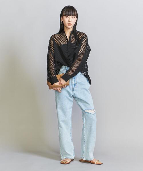 MARMARI(マルマリ)の「<MARMARI>シアー ドット シャツ -ウォッシャブル-(シャツ/ブラウス・レディース・ホワイト/ブラック・FREE)」の13枚目の写真