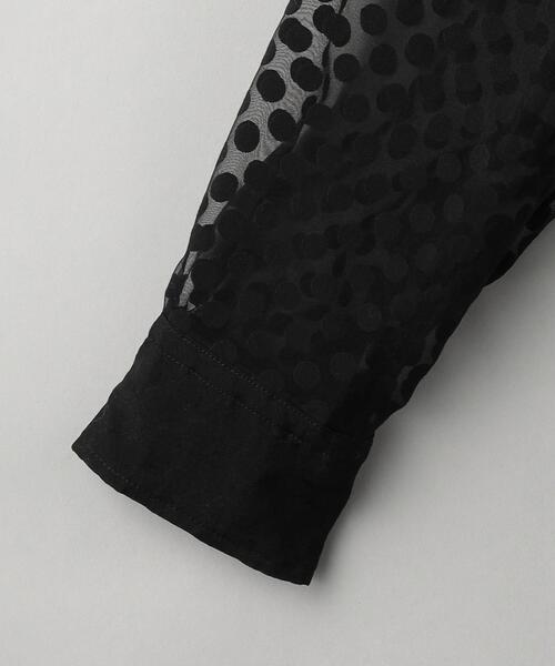 MARMARI(マルマリ)の「<MARMARI>シアー ドット シャツ -ウォッシャブル-(シャツ/ブラウス・レディース・ホワイト/ブラック・FREE)」の17枚目の写真