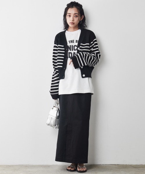 CHIC STYLE(シックスタイル)の「<大きいサイズ>綿100%Vネックワイドスリーブカーディガン シックスタイル(カーディガン/ボレロ・レディース・ブラック系/ホワイト系・LL/L/3L/5L/4L)」の14枚目の写真