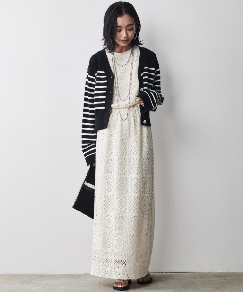 CHIC STYLE(シックスタイル)の「<大きいサイズ>綿100%Vネックワイドスリーブカーディガン シックスタイル(カーディガン/ボレロ・レディース・ブラック系/ホワイト系・LL/L/3L/5L/4L)」の15枚目の写真