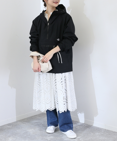 SLOBE IENA(スローブイエナ)の「【THE NORTH FACE/ノースフェイス】COMPACT ANORAKブルゾン(ブルゾン・レディース・ブラック/ベージュ系その他/キャメル・FREE)」の7枚目の写真